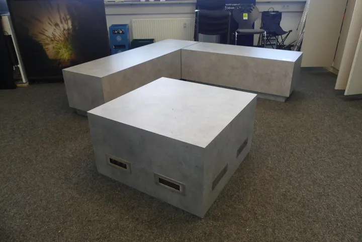 Sitzelemente, 3-teilig Maße in cm ca.: 130/180 x 50 / 80 x 80